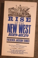 Rise of the New West 1819-1829 by Frederick Jackson Turner – paperback book 1965