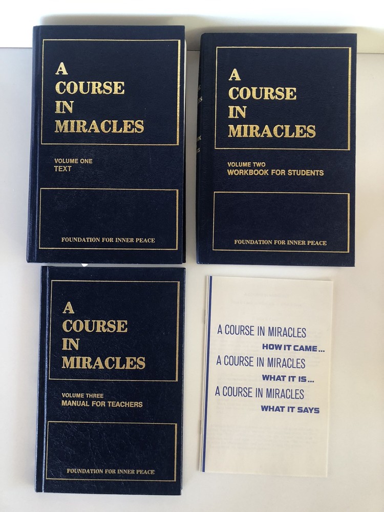 A Course In Miracles: 3 Volume Set. Text, Manual For Teachers, Student 1985 HC
