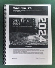2024 Can-Am Traxter PRO DPS HD10 Owner’s Manual: 244 Pages & Protective Covers