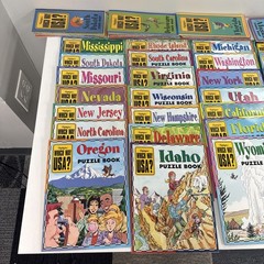 Lot of 36 Highlights Which Way USA Magazine State Activity Puzzle Book with Maps
