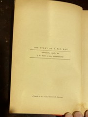Thomas Bailey Aldrich The Story of a Bad Boy Hardcover Novel 1928 Grosset