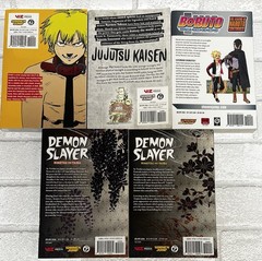 Lot of 5 Shonen Jump Manga – Chainsaw Man JJK Demon Slayer Boruto, English Ed