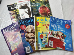 Lot x 7 Reader’s Digest Large Print Sep Oct 2013 Mar Jul Oct Dec 2025 Jan 2026