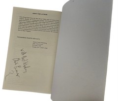 Alien Conspiracy Uraveling the UFO/Alien Mystery Chris B. Evans Book Signed USED