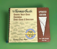 Thomas Guide California Central Valley Cities + *Bonus 7 Other Vtg Calif Maps*