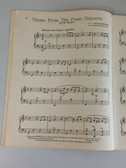 Vintage Sheet Music Book EASY ACCORDION SOLOS (Amsco, 1947) E.M. Bennett ~ Used