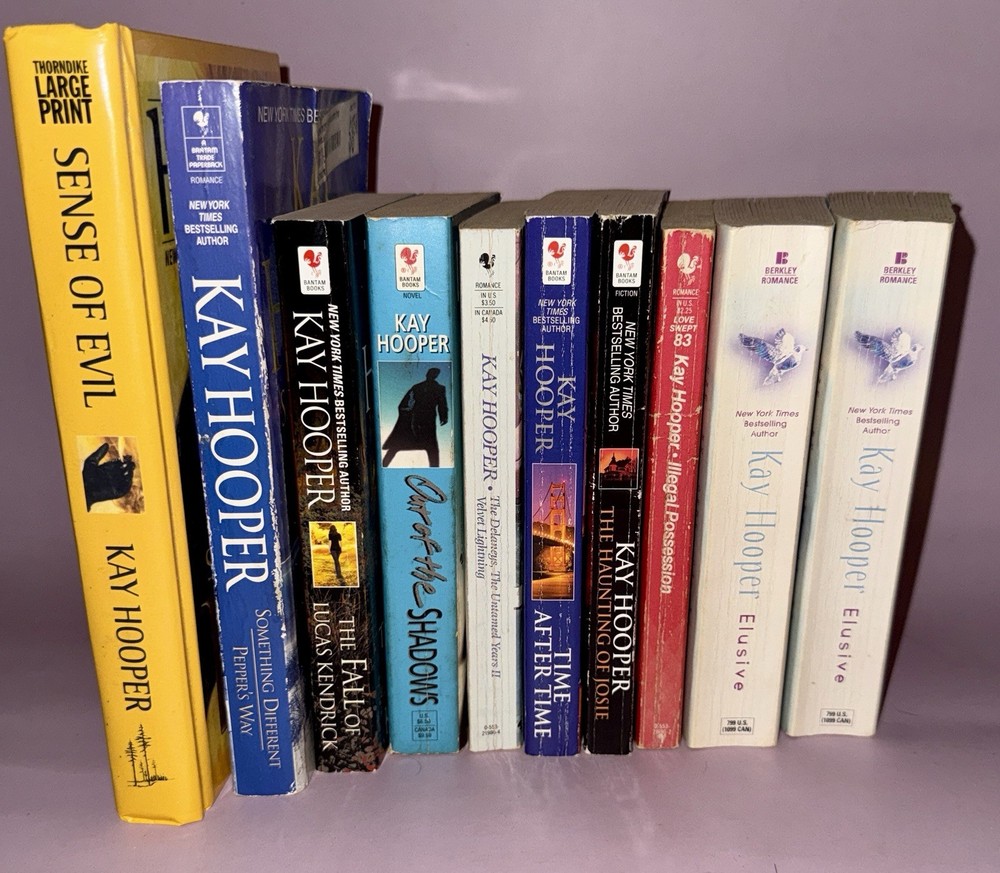 Romantic Suspense Book Lot Kay Hooper (10) Sense of Evil Creeping Shadows & More