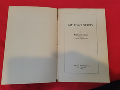 My Own Story by Fremont Older 1919 *SIGNED* Rare with inscription