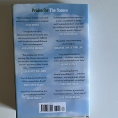 Florence Knapp The Names Hardcover Novel Penguin Dust Jacket