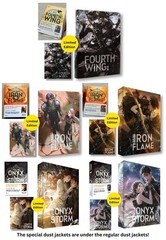 Fourth Wing, Onyx Storm, Iron Flame Set, Korean, Art Dust Jacket & Board – FedEx