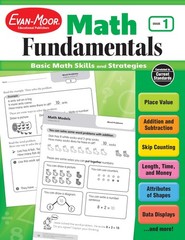 Evan-Moor Math Fundamentals Workbook, Teacher Reproducibles, 224 Pages, Grad…