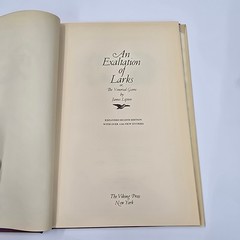 An Exaltation of Larks by James Lipton HC 1977 Expanded 2nd Edition Viking Press