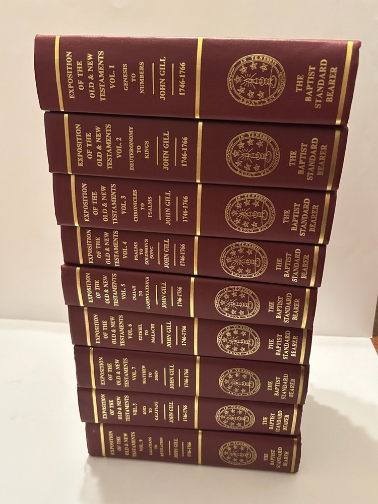 John Gill Exposition of the Old & New Testaments 9 Volume Commentary Complete