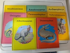 Lot of 8 Hardcover Dinosaur Library Series Books 1980s Rourke Publishing Vtg