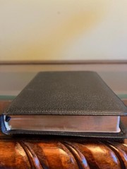 Unique and Rare Oxford KJV Bible Bound in Genuine Morocco, Morocco zip Cover