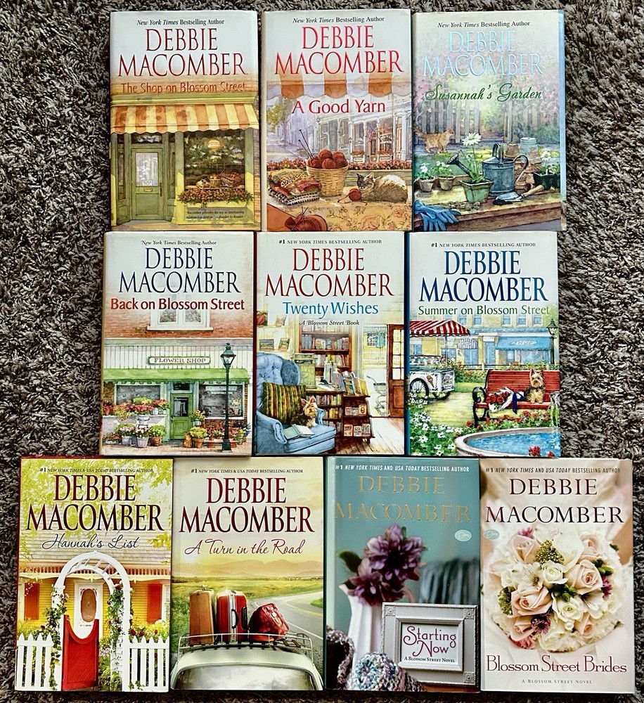 Complete BLOSSOM STREET Series #1-10 ALL Hardcover 1st Edition Debbie Macomber