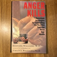 Redford Williams Anger Kills English Hardcover Self-Help Medical Psychology Book