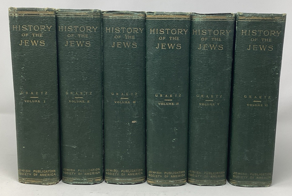 History Of The Jews Heinrich Graetz 1891-1898 Volumes 1-6 Antique Book Set