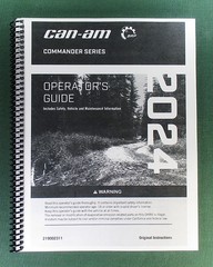 2024 Can-Am Commander DPS 1000R Owner’s Manual: 246 Pages & Protective Covers