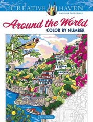 Creative Haven Around the World Color by Number (Creative Haven Coloring – GOOD