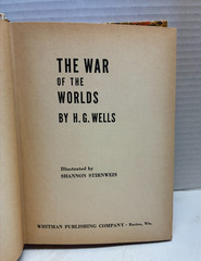 C5 Vintage (4) Whitman Classic Hardback Books WAR OF WORLDS HG Wells MORE