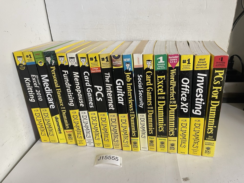 Lot 18 Books For Dummies Mixed Titles & Years Trade Paperback Books Only