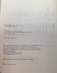 ENCYCLOPEDIA OF PHILOSOPHY Macmillan and Free Press 1972 Complete 8 Vol in 4 HCs