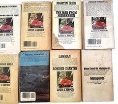 Louis L’amour Lot 12 American Action Western Story Paperback Wild West Novels