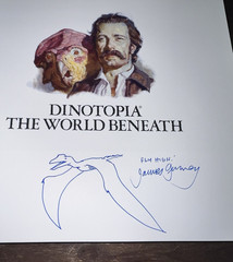 Dinotopia The World Beneath Calla Edition Signed Dinosaur Drawing James Gurney