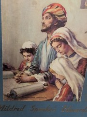 1948 Vtg Bible Homes & Families Mildred Edwards Christian Children Book Picture