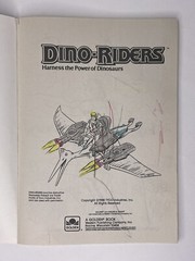 1988 Golden Tyco Dino-Riders Harness the Power of Dinosaurs Coloring Book