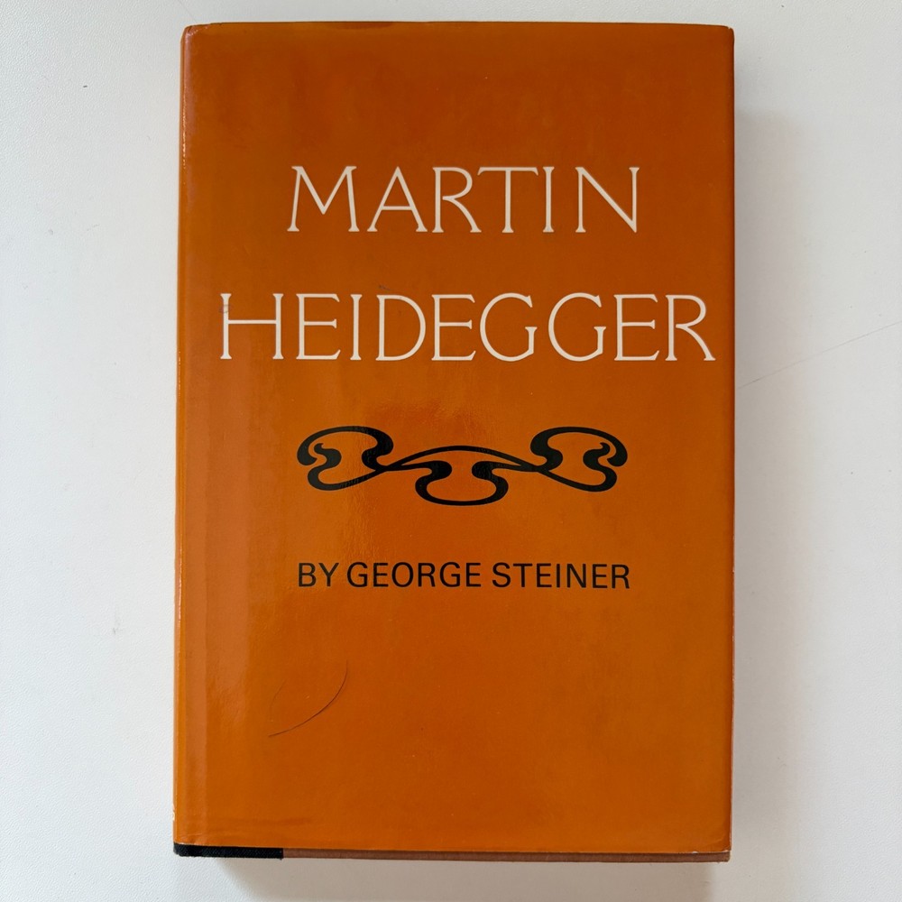Martin Heidegger George Steiner 1979 Hardcover DJ Viking Press Modern Masters