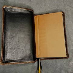 KJV Large Print Personal Size Reference Bible – Brown distressed goatskin
