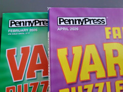 Lot of 2 Family Variety Puzzles & Games by Penny Press – Over 385 Puzzles Each!