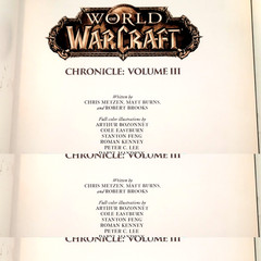 Blizzard Entertainment World of Warcraft Chronicle Volume 3 Pre-Owned 2018
