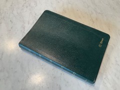Bible NIV 1984 Thinline Forest Green Bonded Leather Double Column