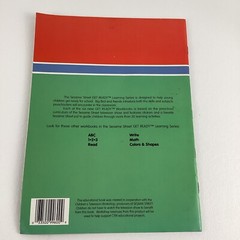 Sesame Street Get Ready Write Workbook Grover Intro To Writing Preschool Vintage