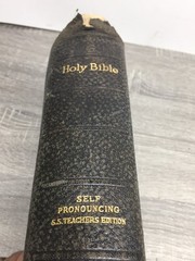Holy Bible Self-Pronouncing S.S. Teachers Red Letter 1926 National Bible Press