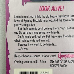 Goosebumps Welcome To Dead House Book RL Stine 1992 Unnumbered 1st Edition Print