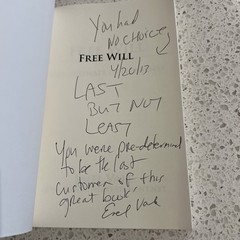 Free Will The Ultimate In Nonsense Enel Vale SIGNED and Inscribed 2013 TPB