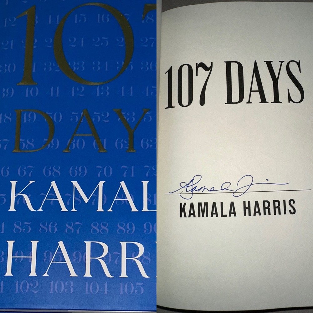 Kamala Harris SIGNED BOOK Vice President 107 Days HC AUTOGRAPHED 1ST EDITION