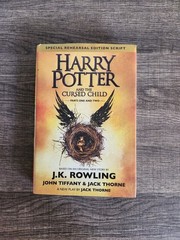 Harry Potter and the Cursed Child Parts 1 & 2 First Edition Hardcover Script