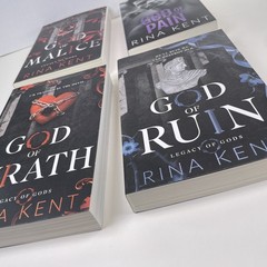 Legacy of Gods Series by Rina Kent Set Lot of 4 Dark Romance PB Books Collection