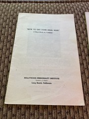 4 Pc 1940s “How To Get Your Ideal Man”booklets Hollywood Personality Institute