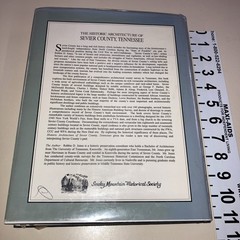 Historic Architecture of Sevier County Tennessee HC DJ Robbie Jones 1997 Ex lib