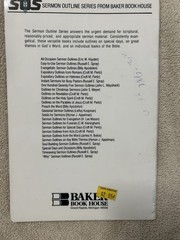 Soul-Building Sermon Outlines – Russell E. Spray (SDS) Baker Book House