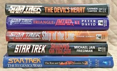 Bundle Lot of 5 Star Trek Books HCDJ Pocket Books 1st Editions Different Authors