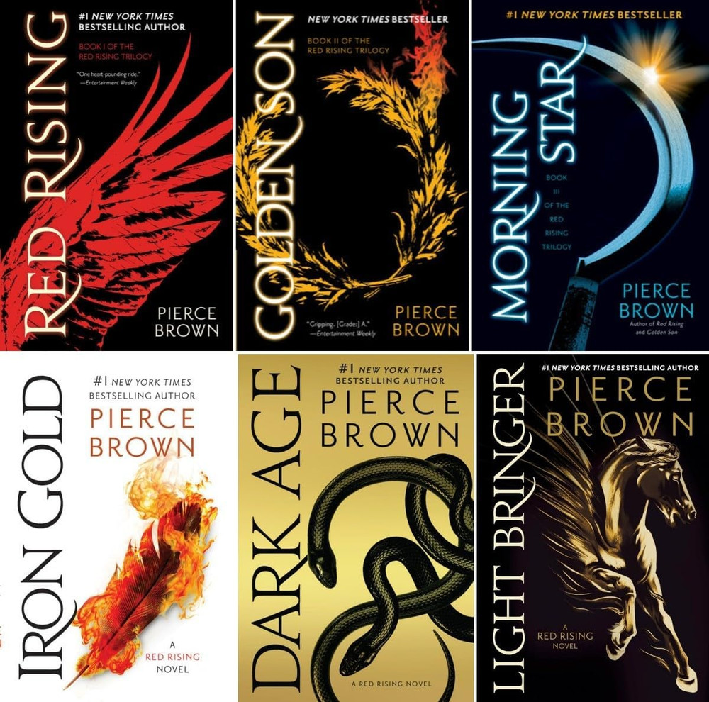 Red Rising Series 6 Books Set – Red Rising, Golden Son, Morning Star, Iron Gold,