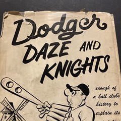 Dodgers Daze And Knights by Tommy Holmes 1953 1st Edition Hardcover Good B4