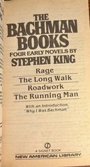 The Bachman Books Stephen King 1986 1st Signet Ed. PB Long Walk,Rage,Roadwork VG